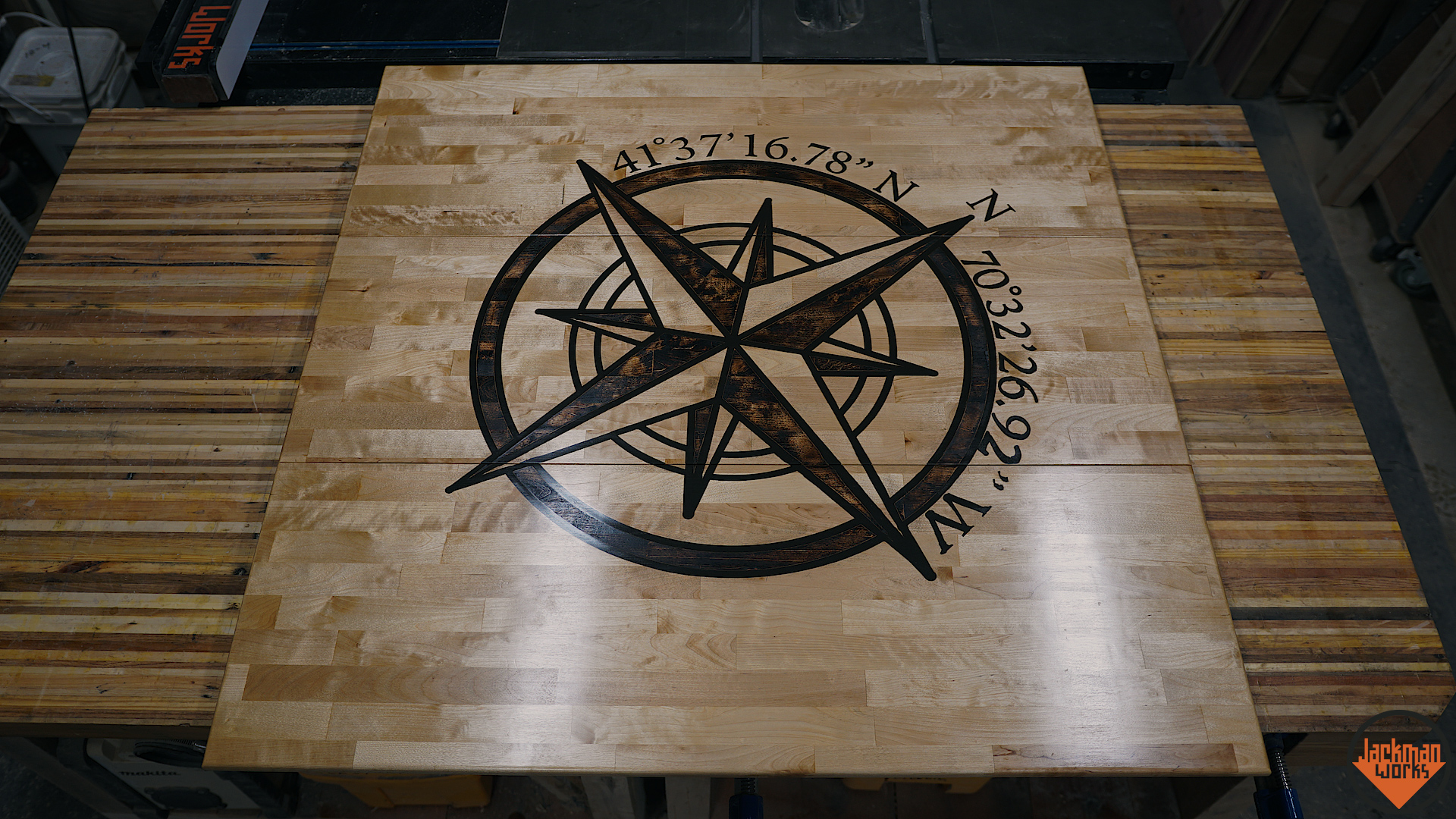 Epoxy Inlay And Weathered Butcher Block Countertops 36 Jackman Works