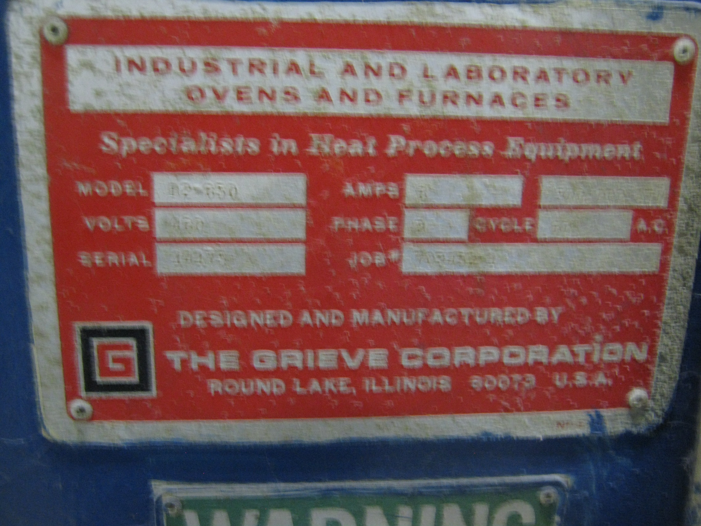 Used Equipment Batch BurnOff Ovens Jackson Oven Supply, Inc.