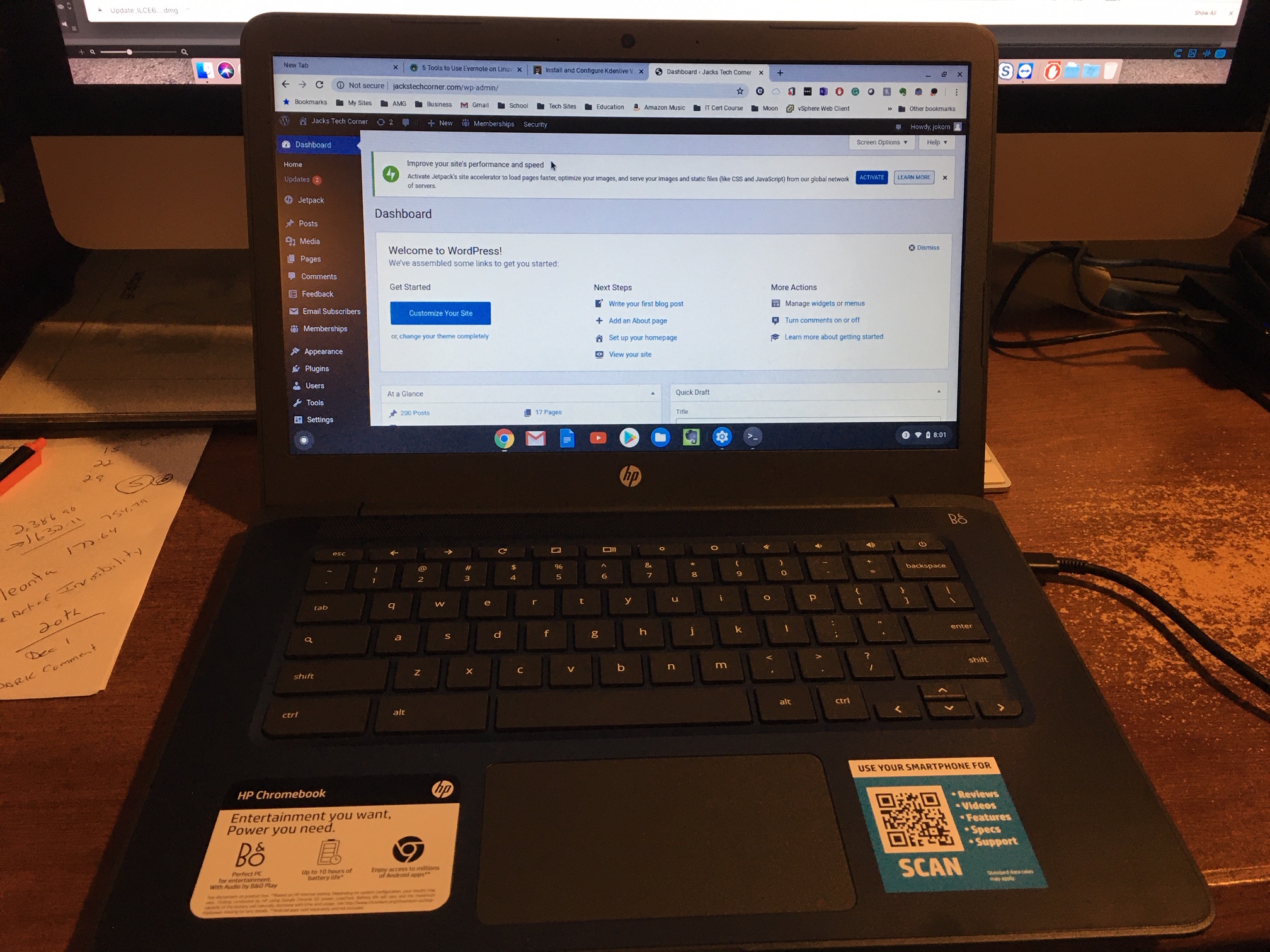 New Chromebook HP DB0023DX Jacks Tech Corner