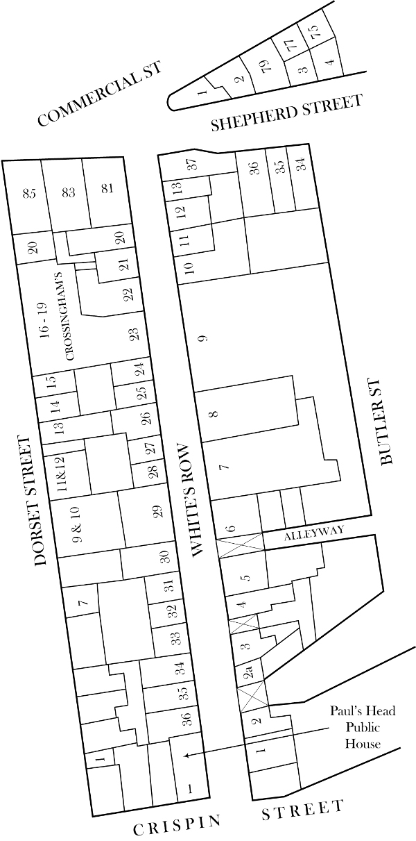 Annie Millwood Jack the Ripper Map