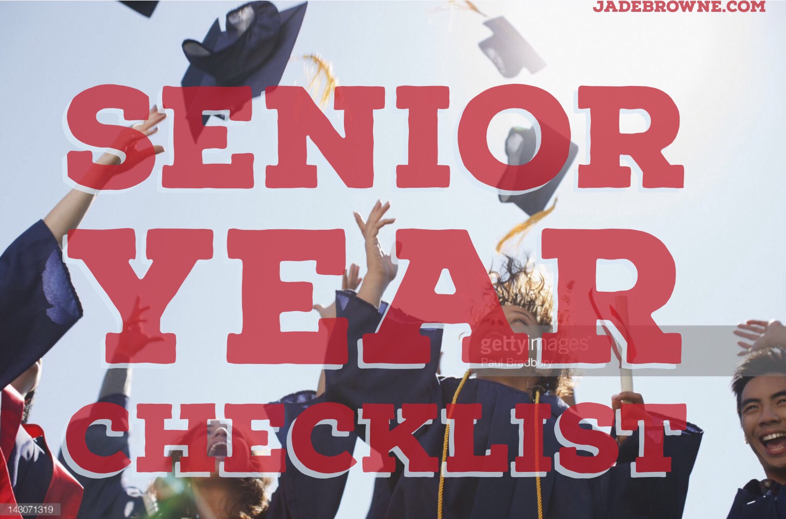 Senior Year Checklist Just Jade