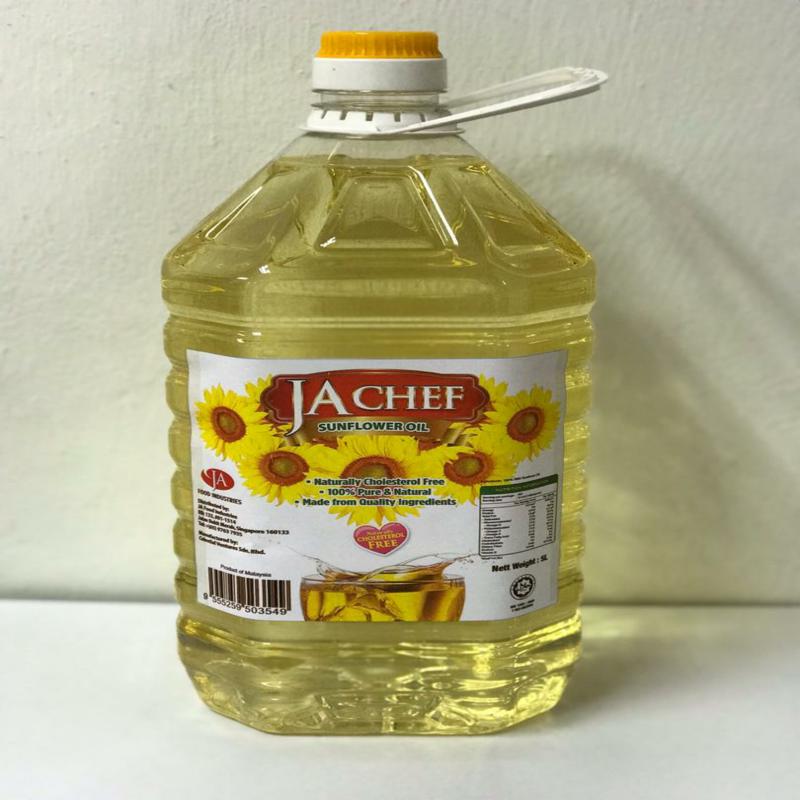 JA CHEF 100 SUNFLOWER OIL (5L) JA Food Industries
