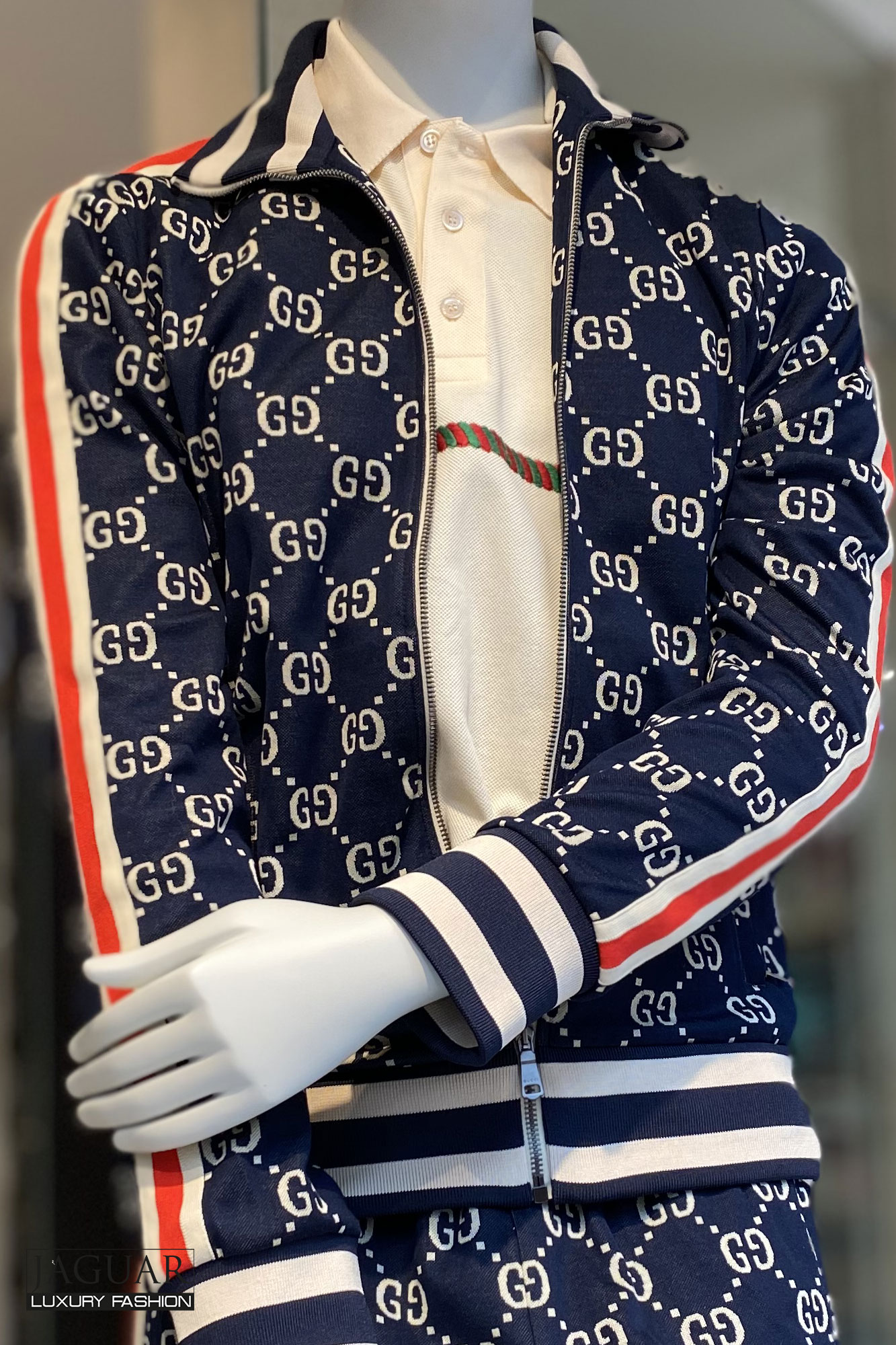 Gucci GG jacquard cotton jacket JAGUAR MODE