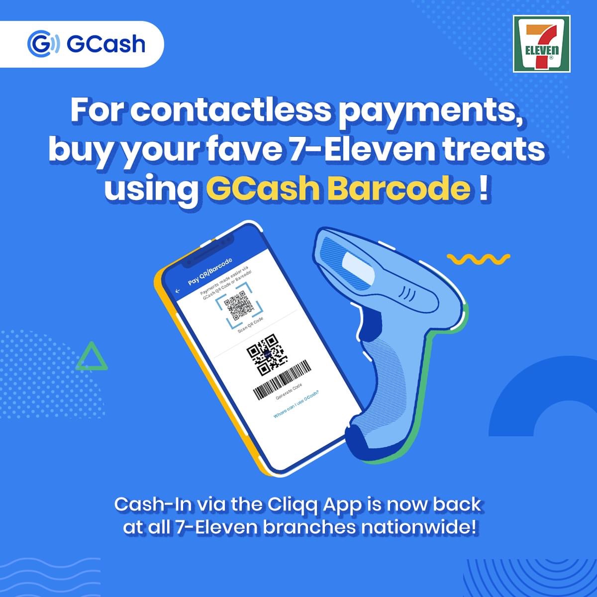 Simple and easy way to Cashin and payment using 7Eleven barcode A