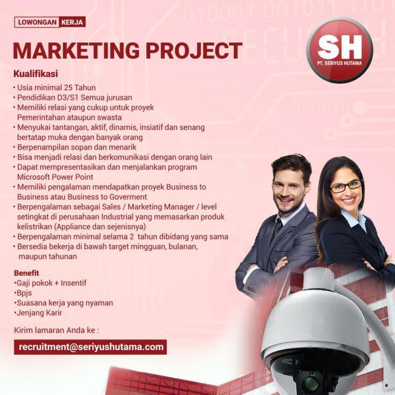 Lowongan Kerja Marketing Project di PT. Seriyus Hutama JakartaKerja