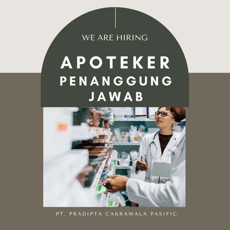 Lowongan Kerja Apoteker Penanggung Jawab di PT. Pradipta Cakrawala