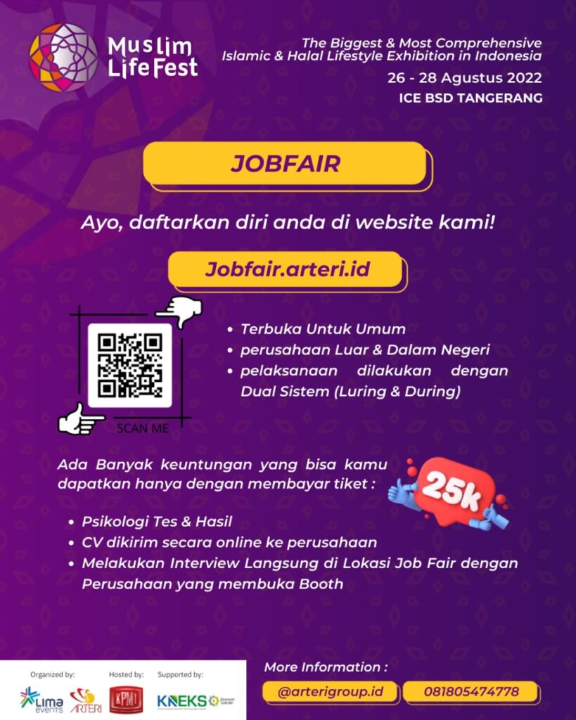 Lowongan Kerja JOB FAIR 2022 di Jobfair ARTERI JakartaKerja