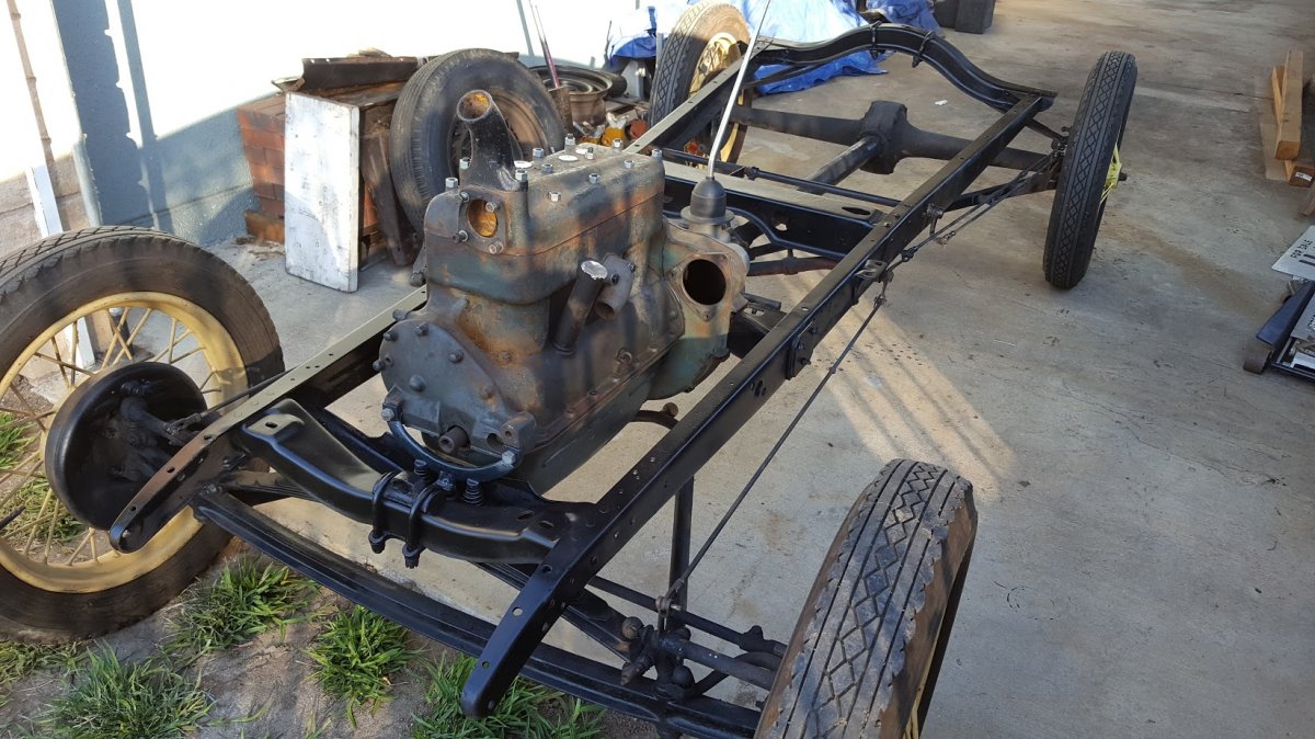 1930 Model A Ford Frame and running gear with no op California Title