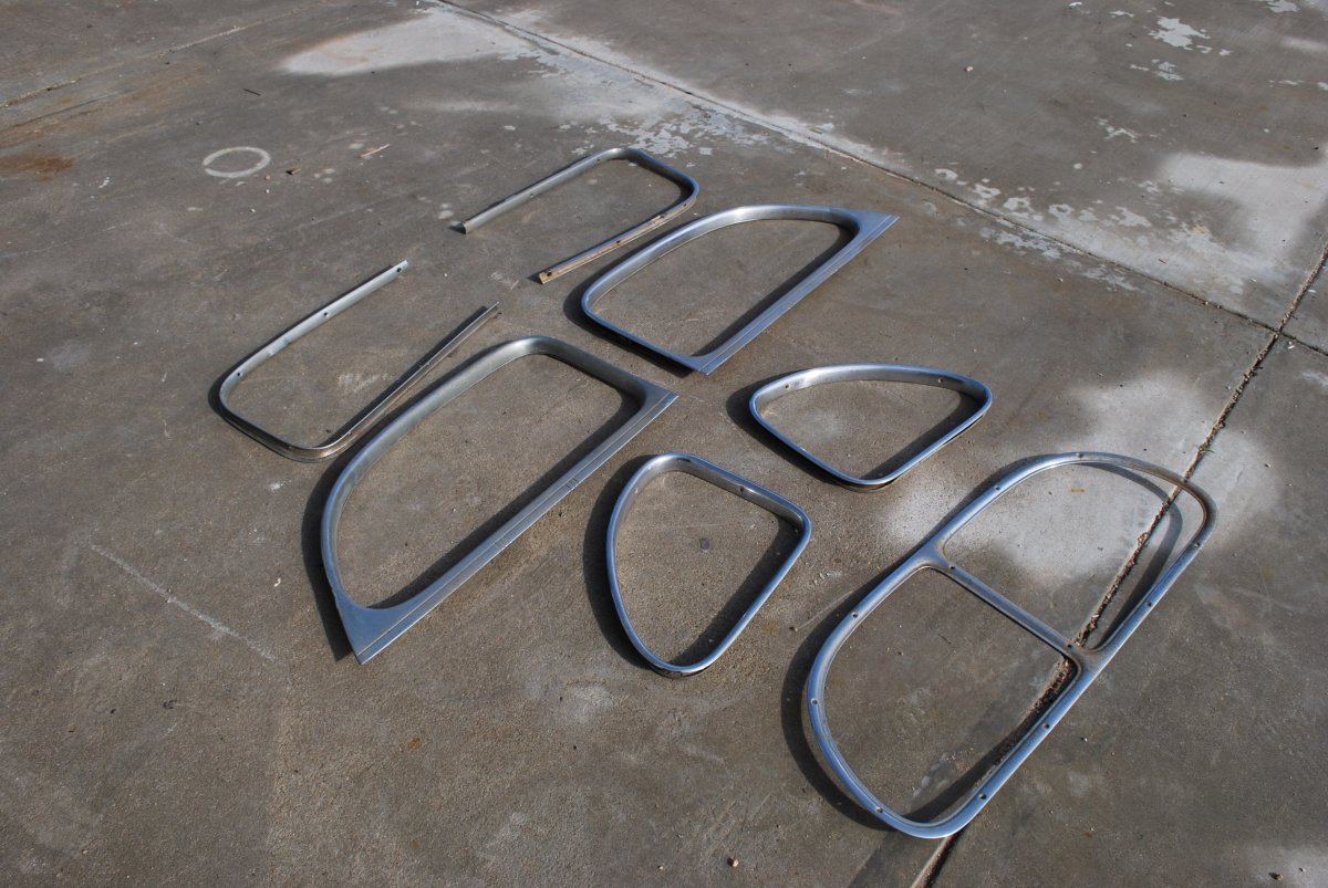 1939 1940 Ford Coupe Garnish Molding old Chrome COMPLETE set The H.A.M.B.