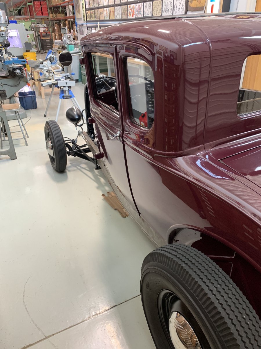 1930 Ford Model A on a 1932 frame. The H.A.M.B.