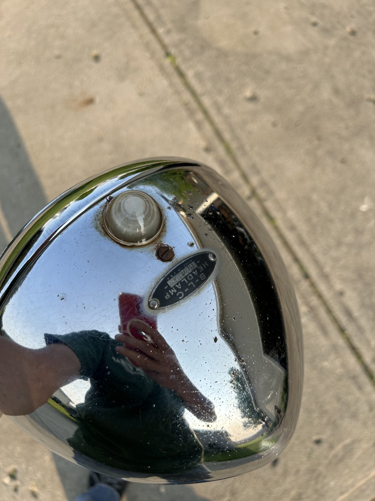 Single BLC 904A Chrome Headlight—SOLD!!!!!!! DELETE The H.A.M.B.