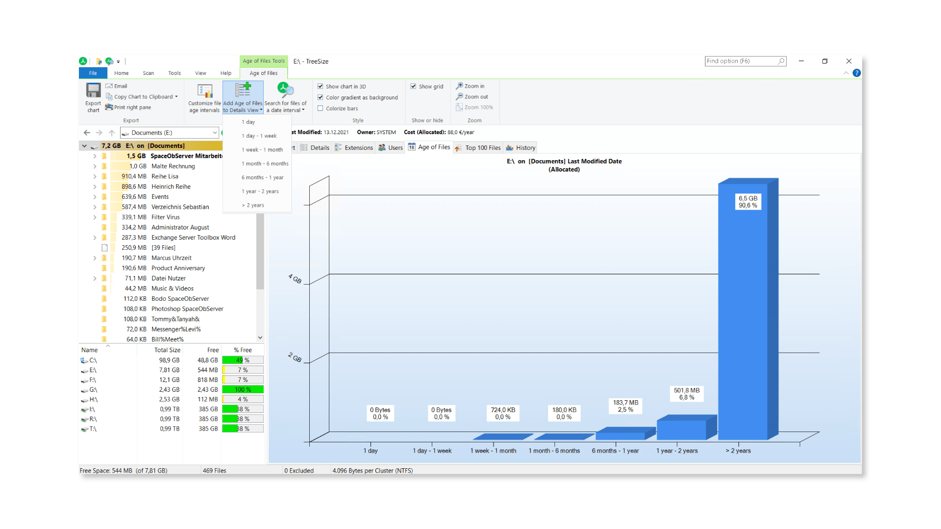 Create File Reports with TreeSize easily JAM Software