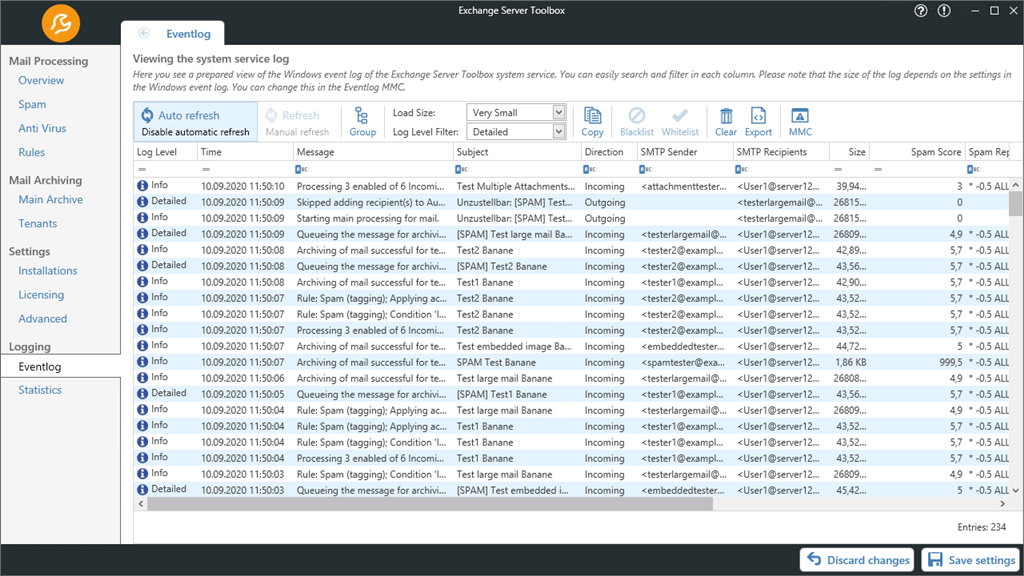 Archive and Spam and Virus Protection for Exchange Server JAM Software