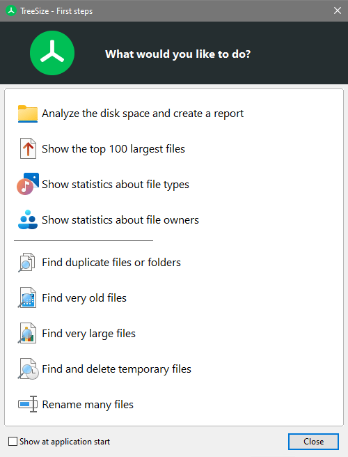 Easy first steps with TreeSize JAM Software