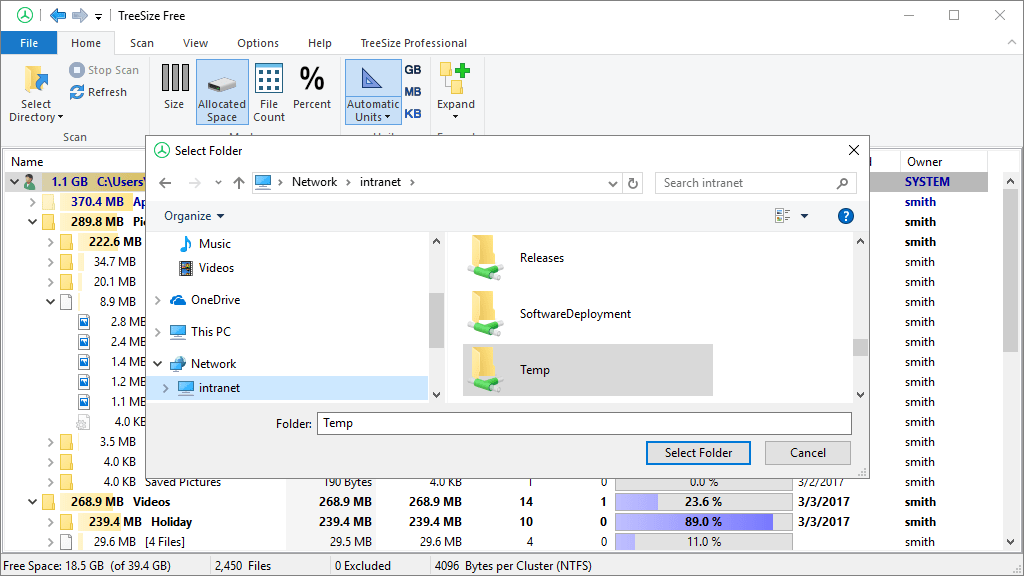 Scan Network Drives JAM Software