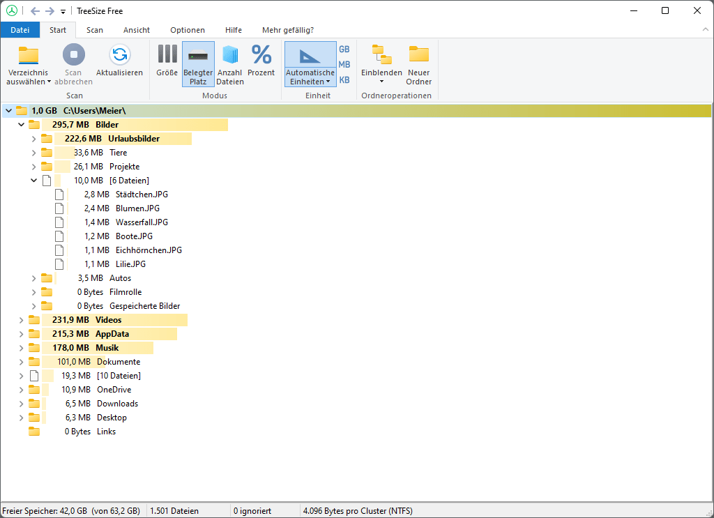 TreeSize Free JAM Software