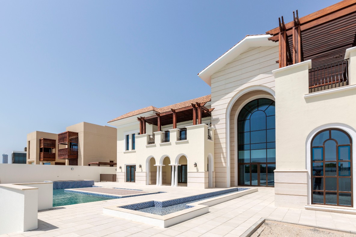 One of the biggest mansions in Dubai with 8 bedrooms, 20 bathrooms, and