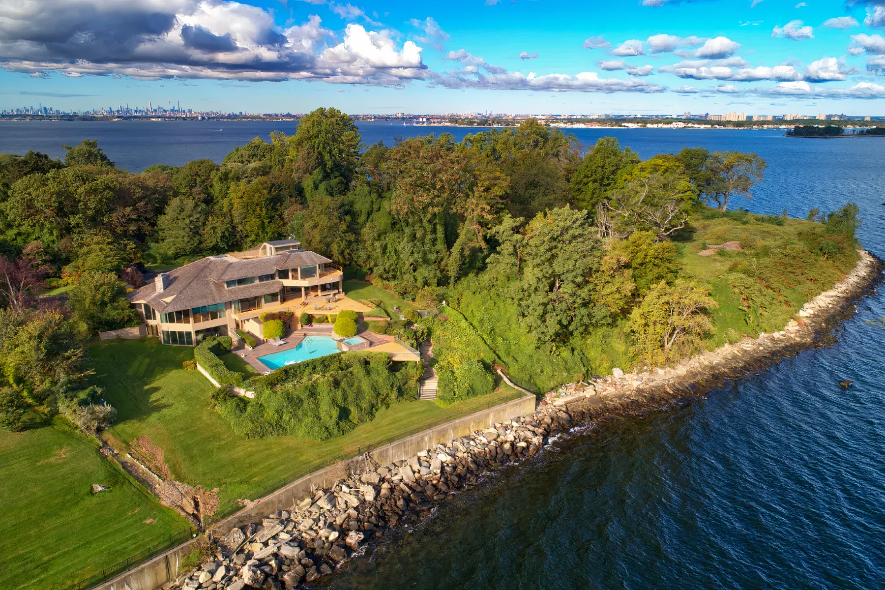 A contemporary mansion is up for sale in Long Island’s most sought