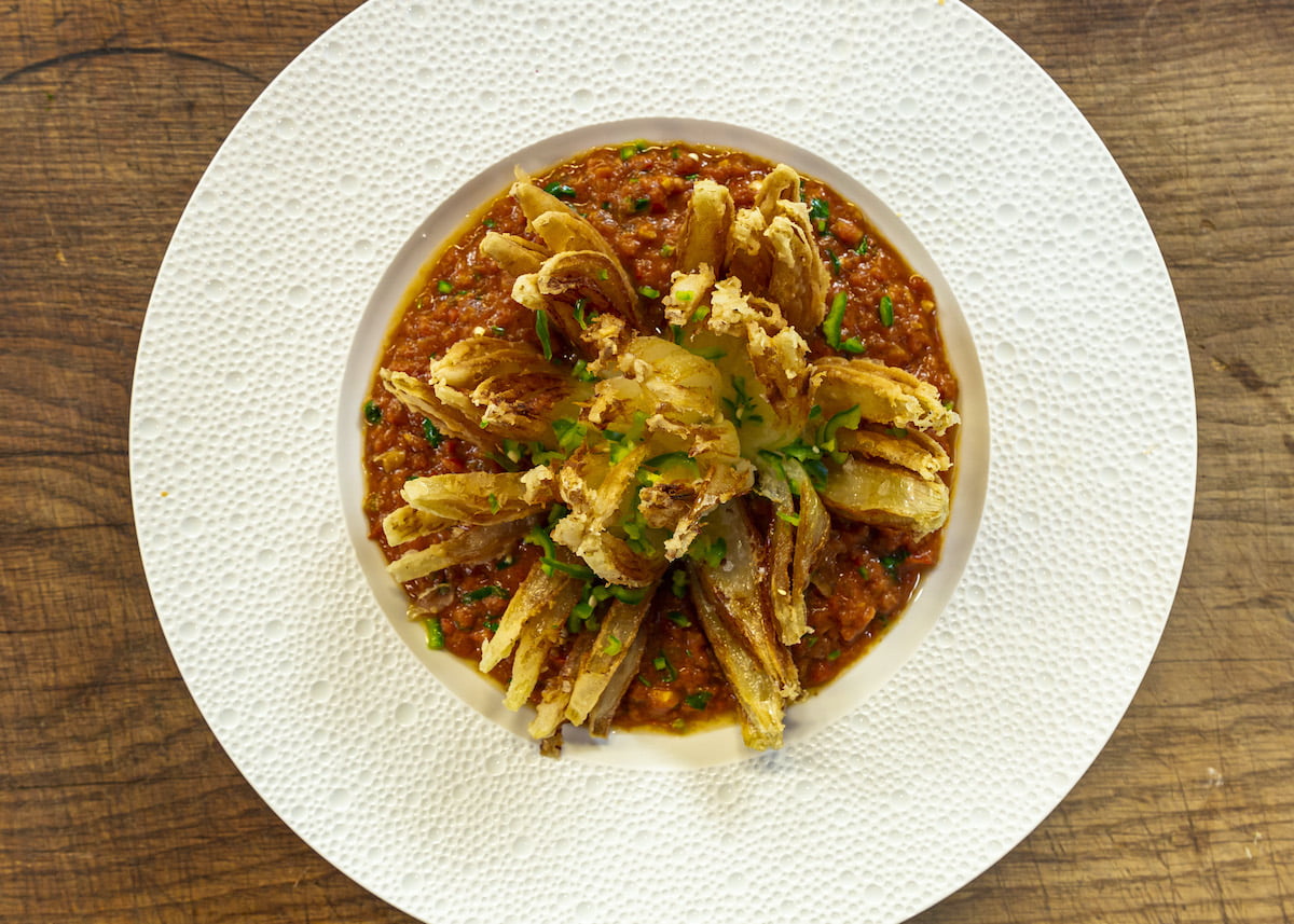 Blooming Onion with Butter Curry Sauce James Martin Chef