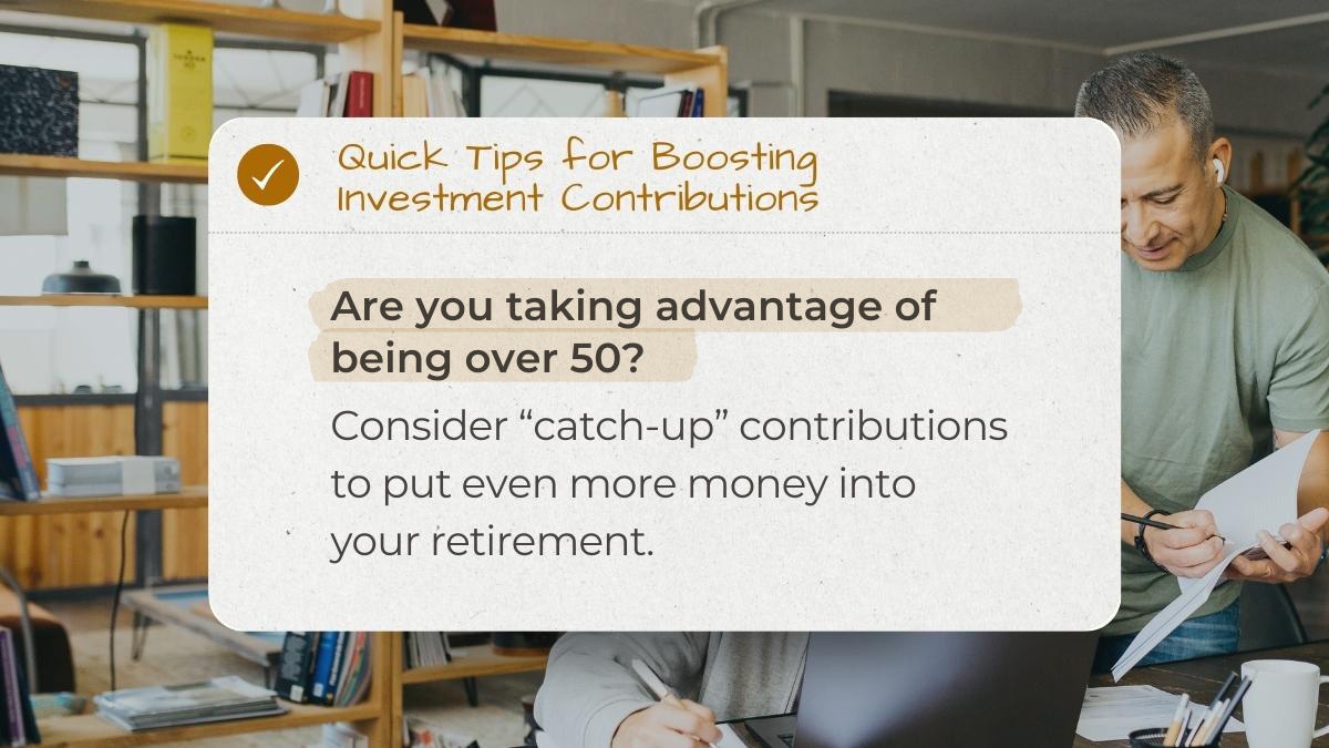 Are you taking advantage of being over 50? James River Advisors