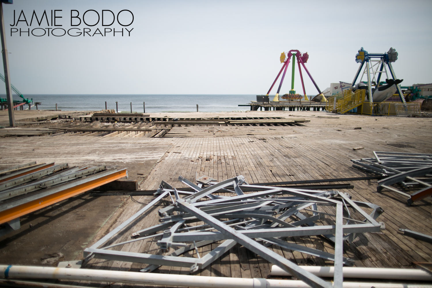 Seaside Heights Boardwalk after Hurricane Sandy {Part 1