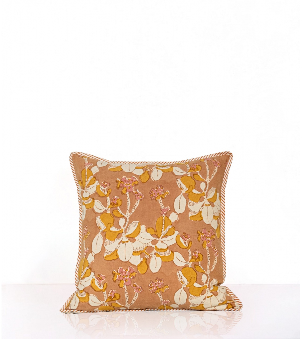 Printed floral cushion cover 16x16 inches Jamini