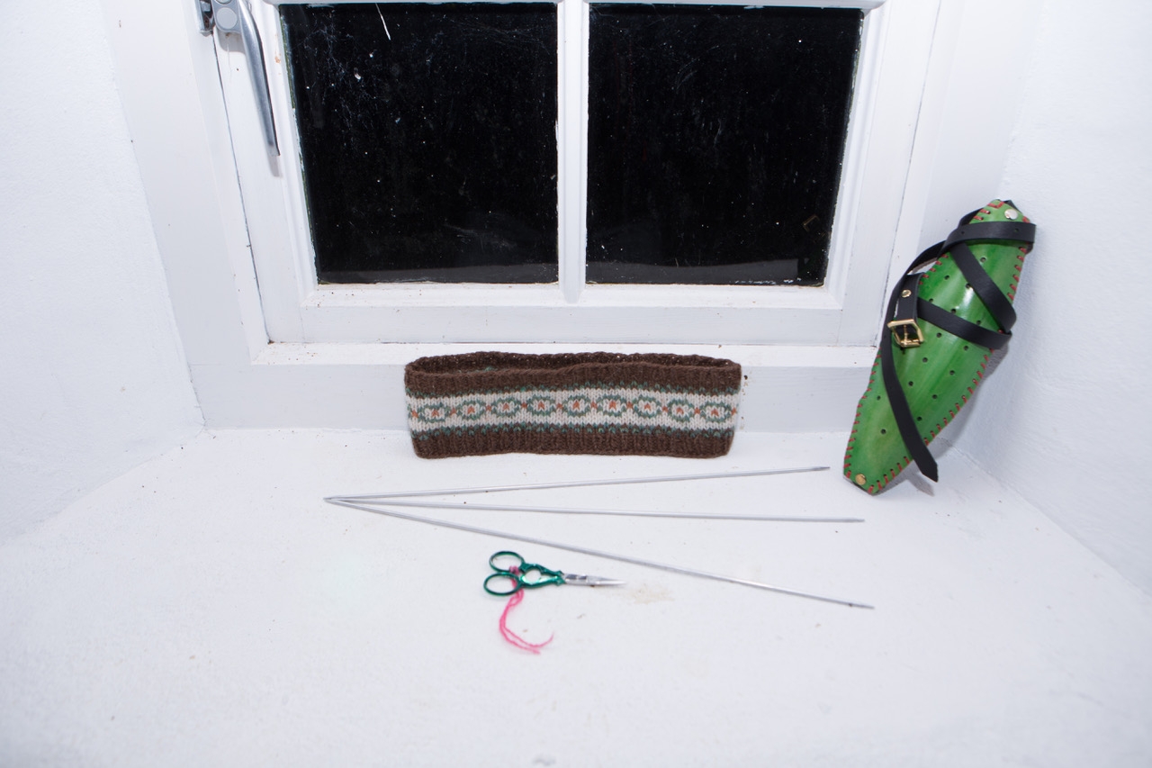 Simple Design Fair Isle Headband Long Double Pointed Needles Knitting