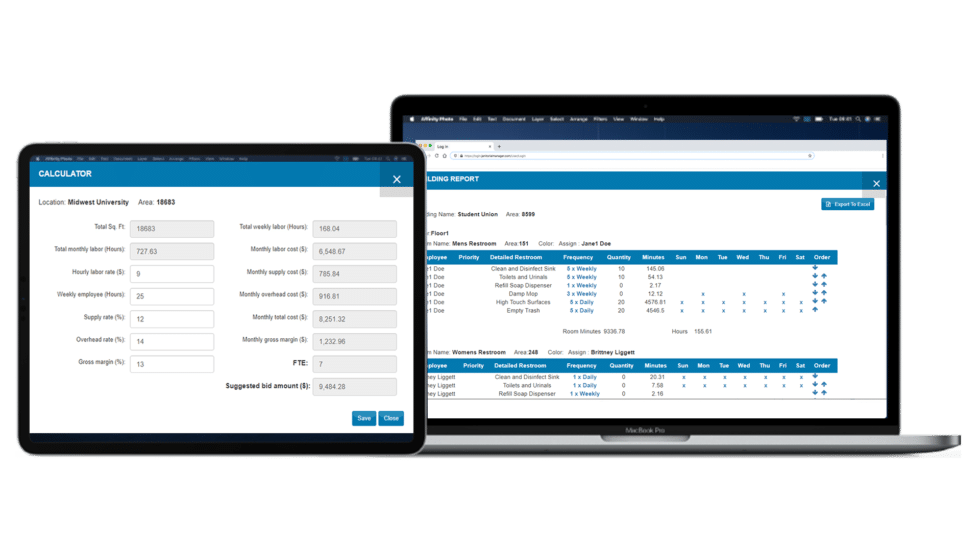 Janitorial Bidding Software ISSA Standard Templates Included
