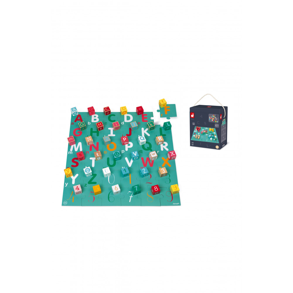 KUBIX 40BLOCK SET AND LETTERS & NUMBERS PUZZLE