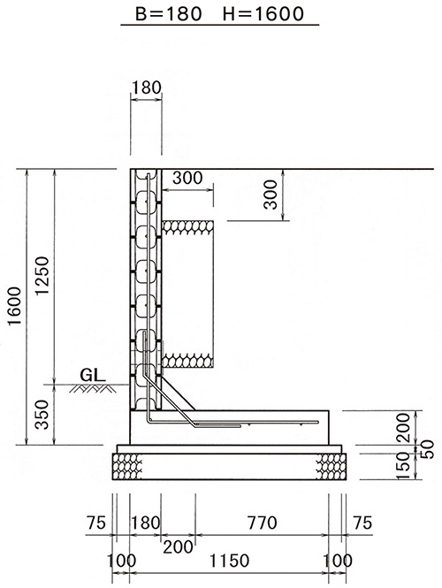 重力 式 擁 壁 標準 図