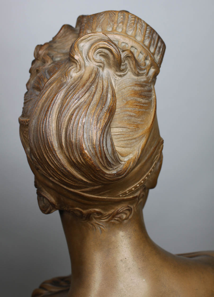 A Fine French 19th Century Terracotta Bust of "Madame Récamier (French