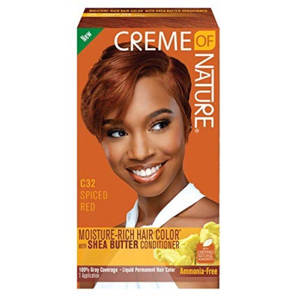 Creme Of Nature Shea Butter Liquid Hair Color C32 Spiced Red Janson