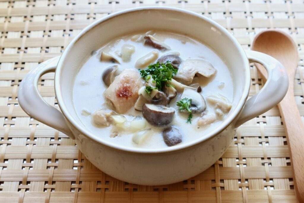 Cream Stew with Mushrooms Recipe Japanese Cooking 101