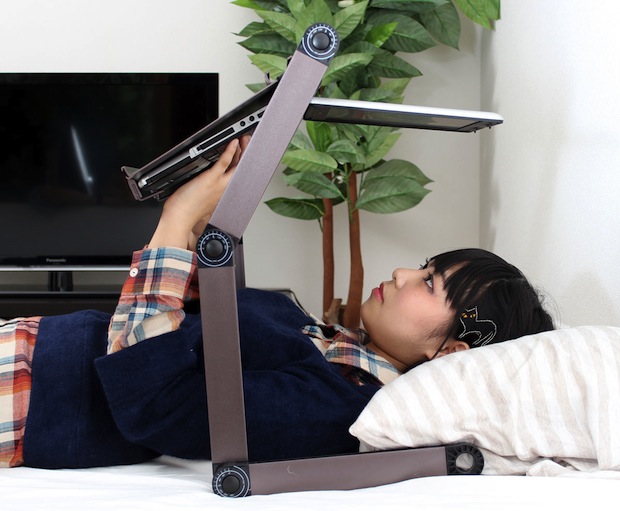 Laptop frame stand for working while lying down, sleeping Japan Trends