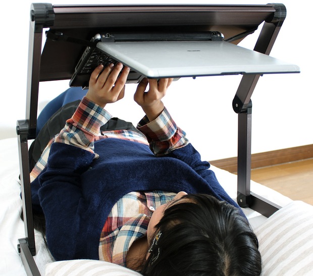 Laptop frame stand for working while lying down, sleeping Japan Trends