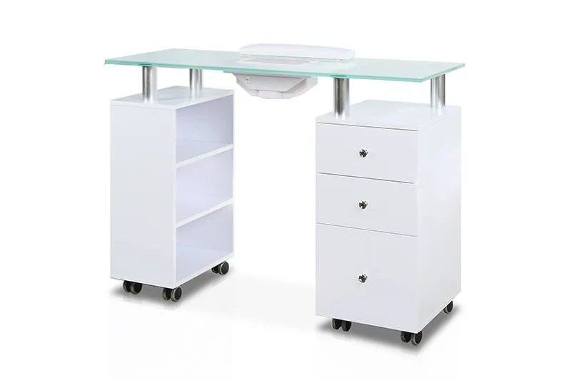 Glass Top Nail Table J & A