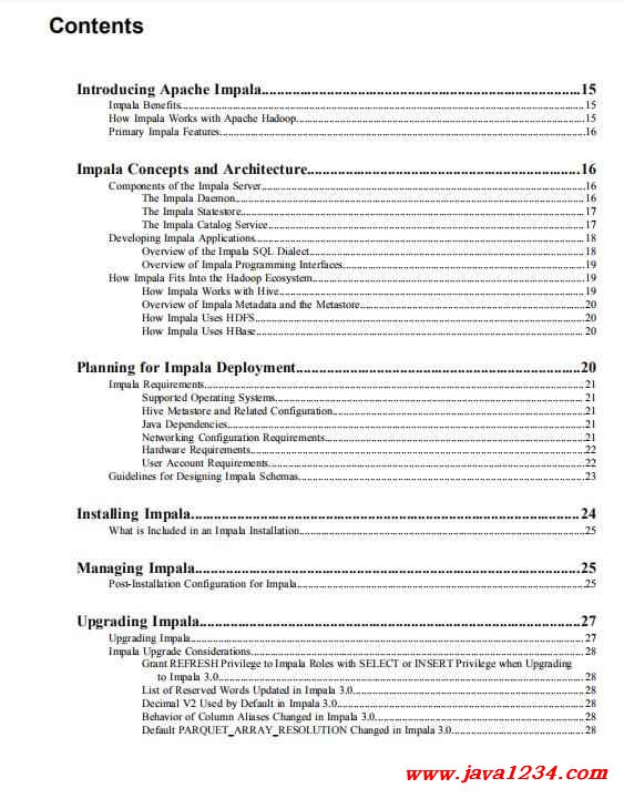 Apache Impala Guide impala3.3 PDF 下载_Java知识分享网免费Java资源下载