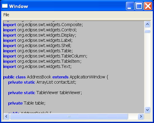 Java Source code Viewer Editor « SWT JFace Eclipse « Java
