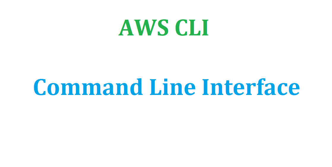 AWS CLI Command Line Interface java4coding
