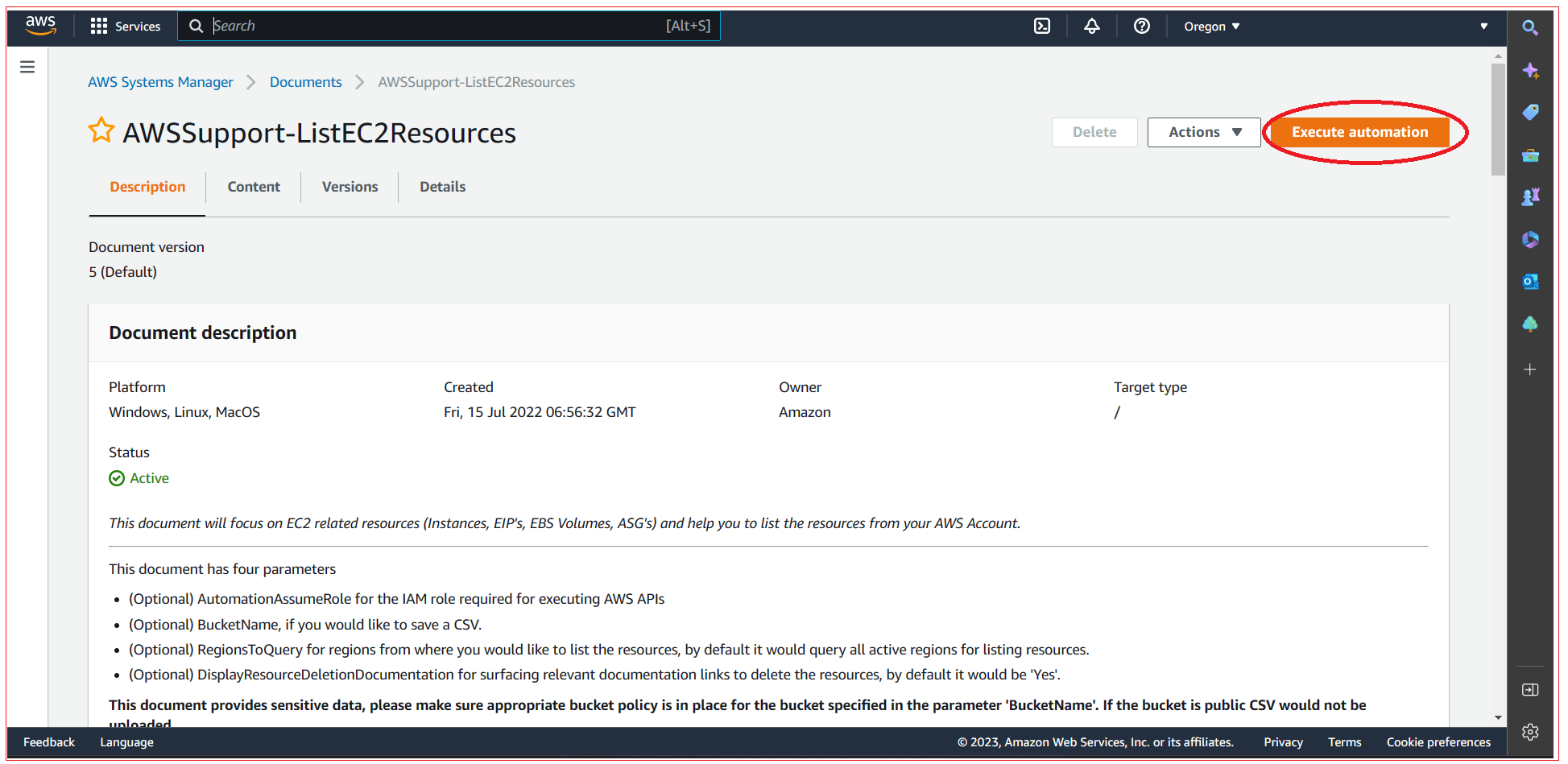 AWS List All Used Resources Run Automation java4coding