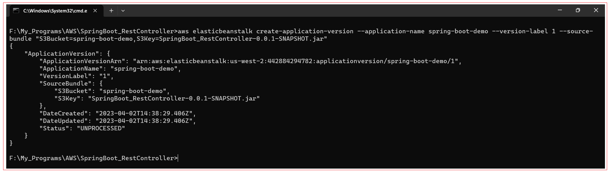 How to deploy Spring Boot application to AWS Elastic beanstalk using