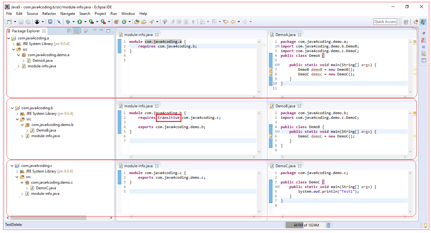 How to use modules in Java 9 using requires directive java4coding