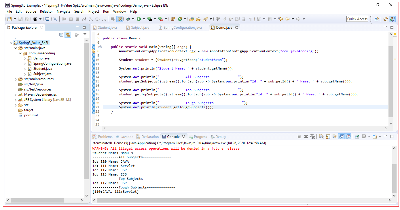 Spring Value Annotation java4coding