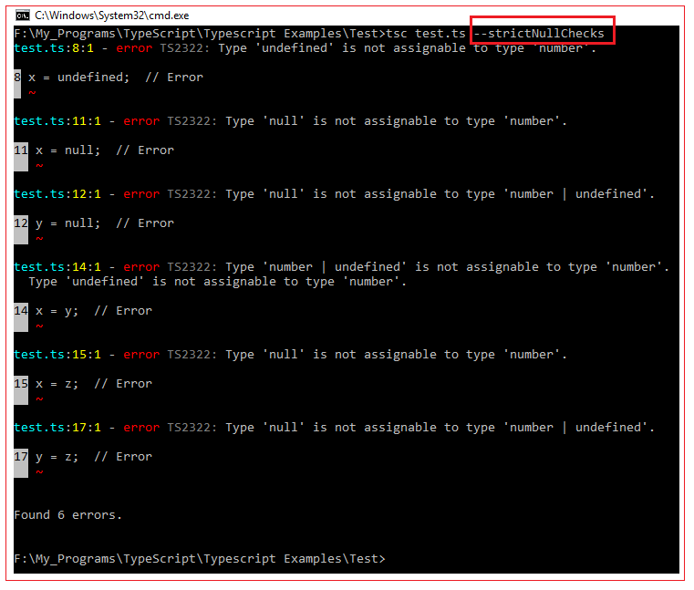 TypeScript null and undefined Type java4coding