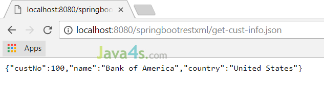 Spring Boot Example of RESTful Web Service with XML Response