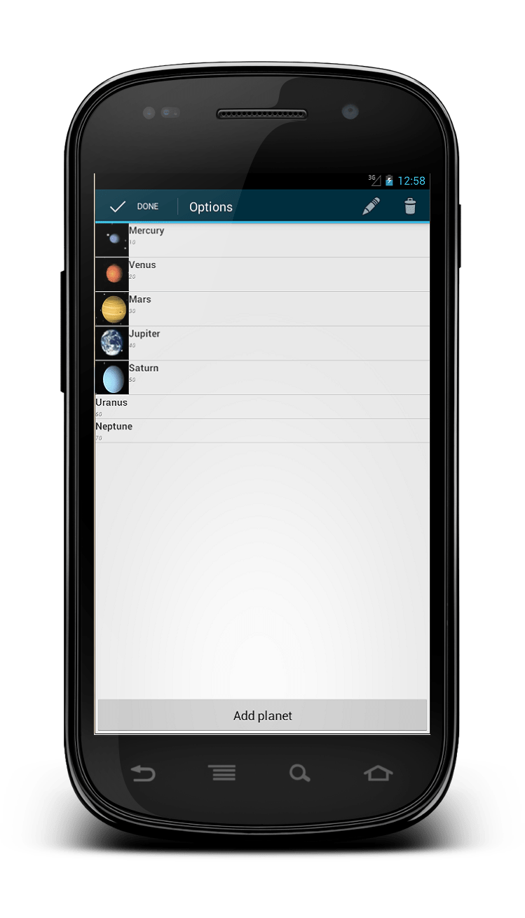 Контекстное меню Android ListView ActionMode.CallBack