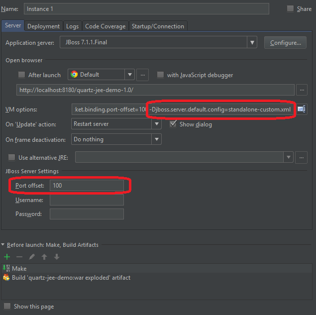 HOWTO Quartz Scheduler with Clustering in JEE application with MySQL