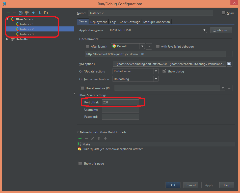 HOWTO Quartz Scheduler with Clustering in JEE application with MySQL