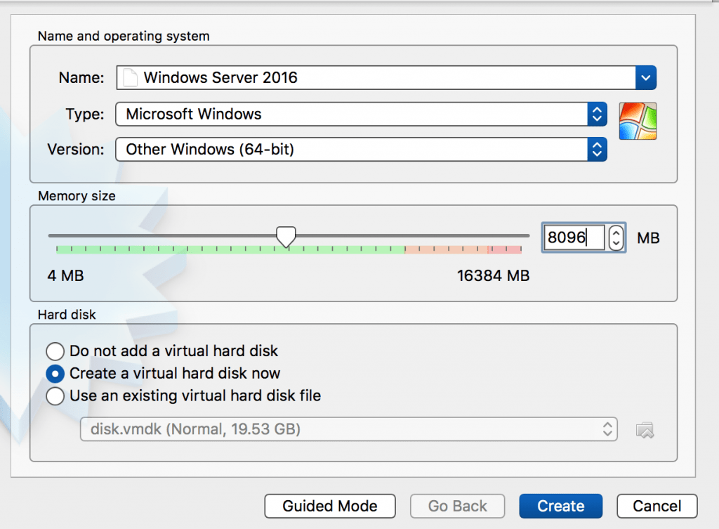 Windows Server 2016 Using VirtualBox Getting Ready for Docker Java