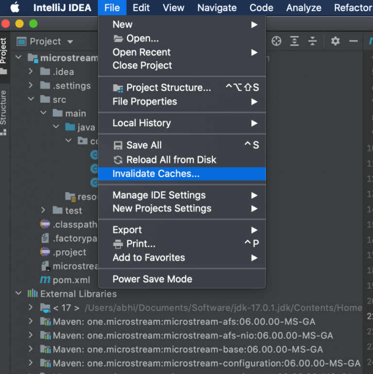 Intellij unable to find classes from jar included in maven